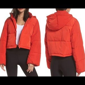 Alo Yoga Introspective Quilted Jacket Orange Large
